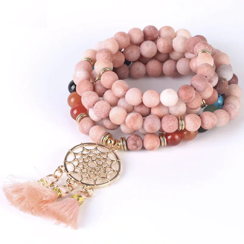 Gemstone Angel Dreamcatcher Mala