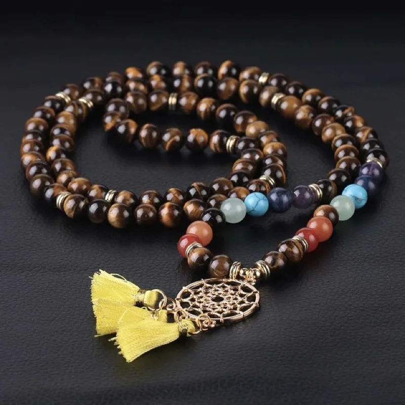 Gemstone Angel Dreamcatcher Mala
