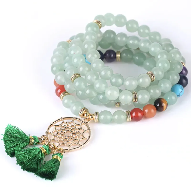 Gemstone Angel Dreamcatcher Mala