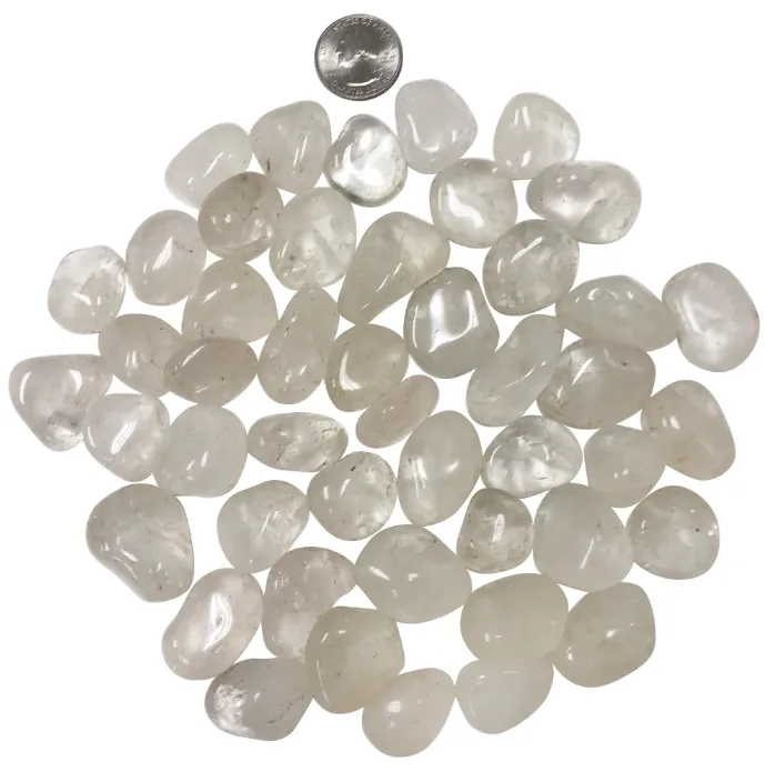 Genuine Clear Quartz Tumbled Stones