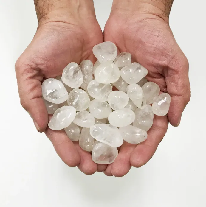 Genuine Clear Quartz Tumbled Stones