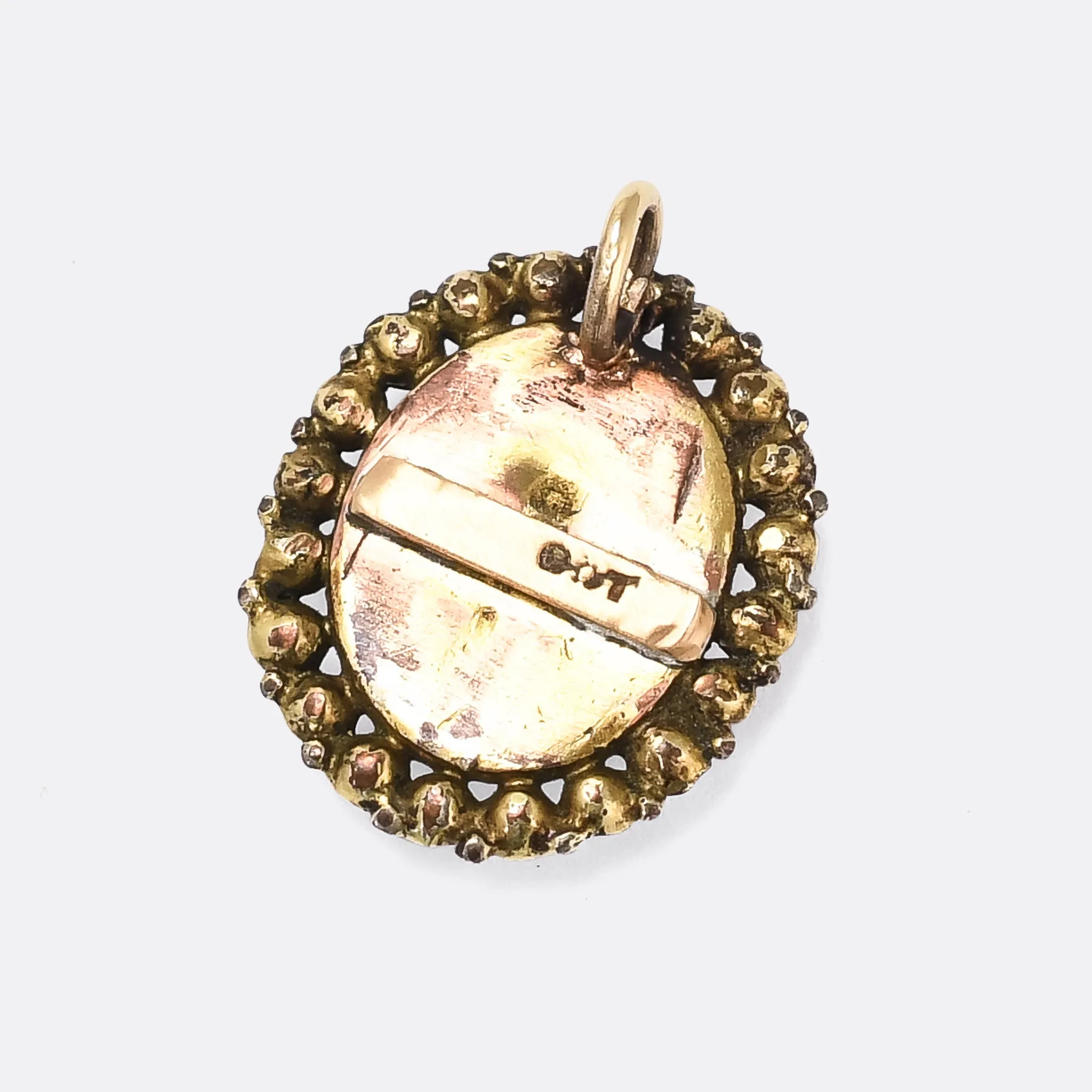 Georgian Terpsichore Sulphide Cameo Pendant