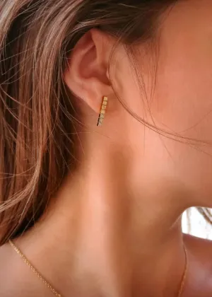 Gold Bar Earrings