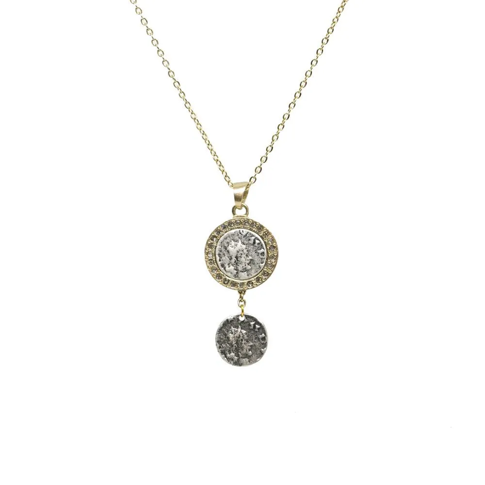 Gold Hestia VS Coin Necklace