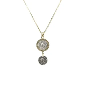 Gold Hestia VS Coin Necklace