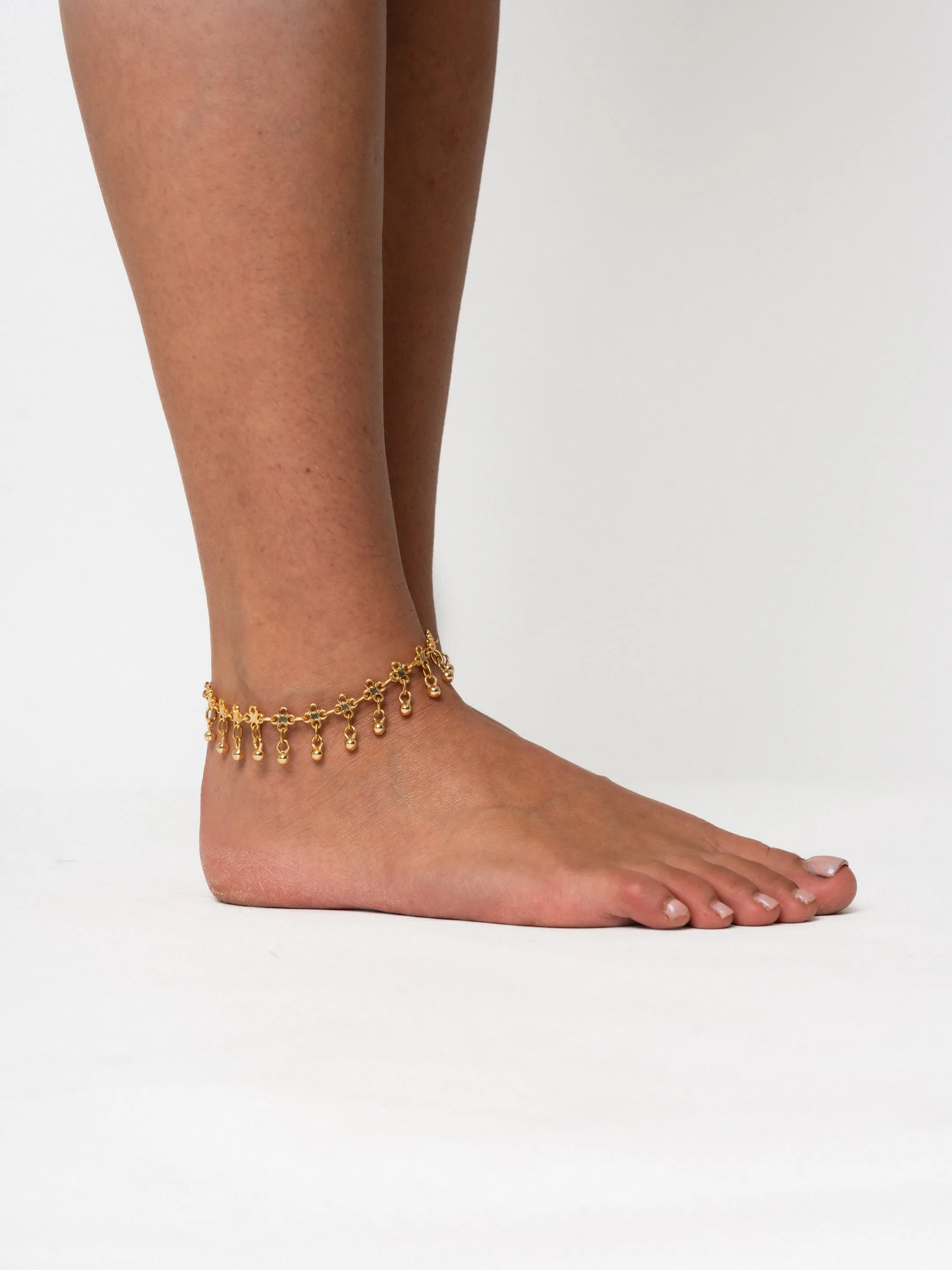 Gold Lotus Anklet