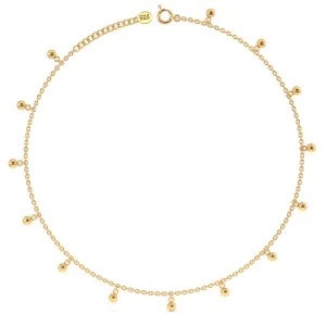 Golden Drop Anklet in 92.5 Sterling Silver