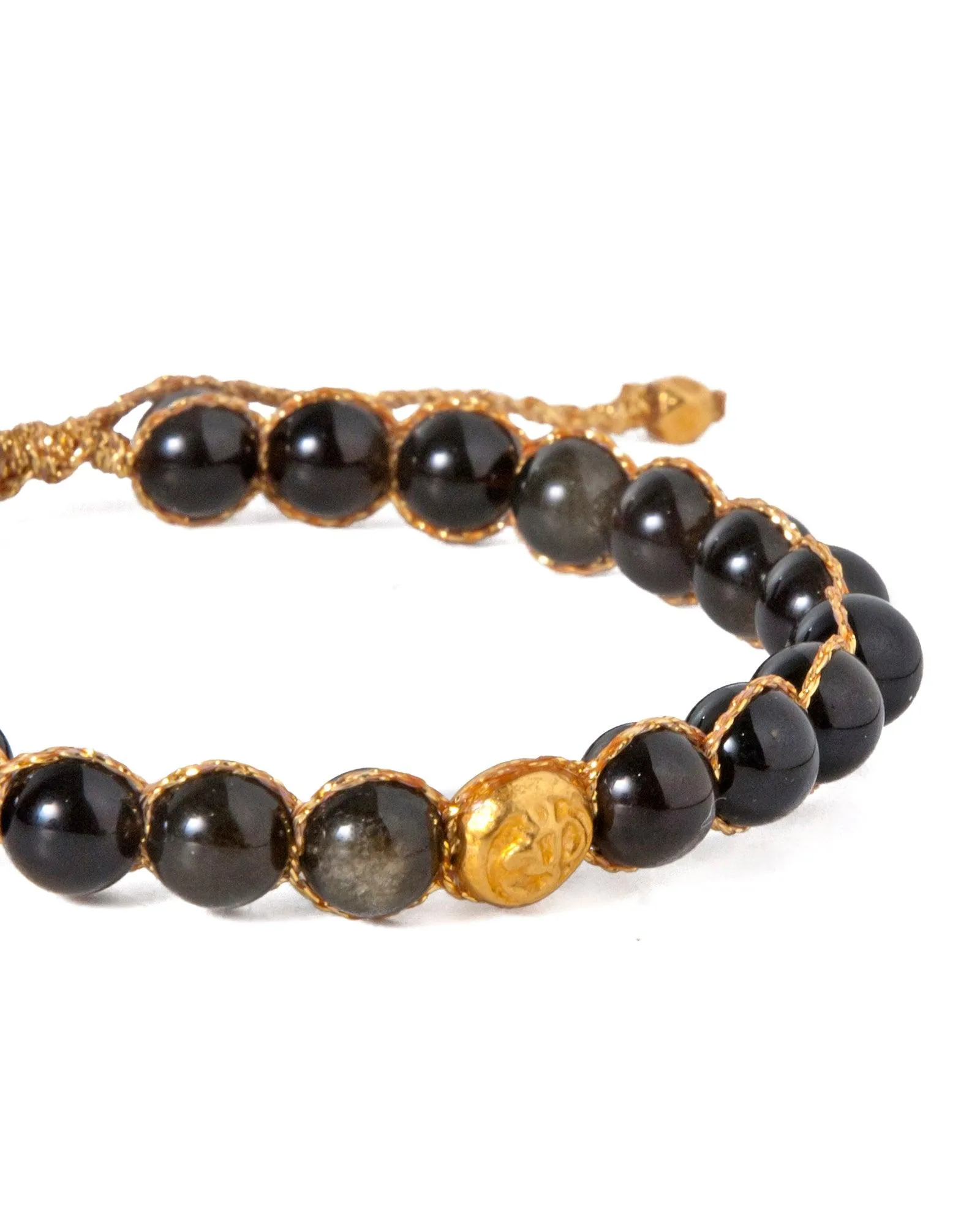 Golden Obsidian 6mm Bracelet | Gold