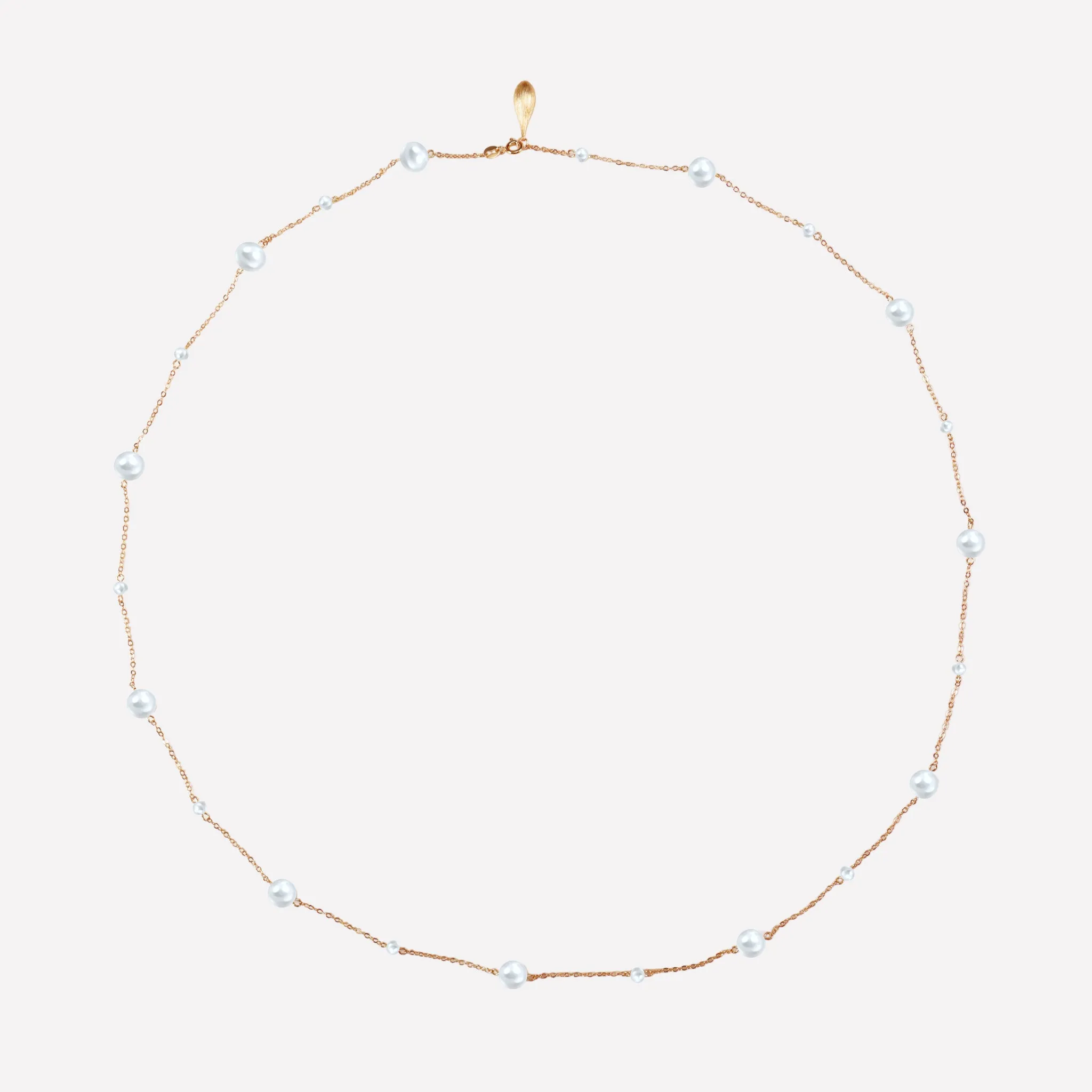 Golden Star Pearl Necklace