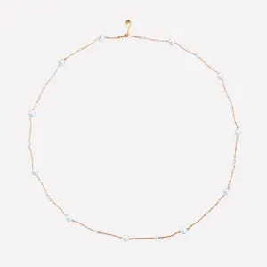 Golden Star Pearl Necklace