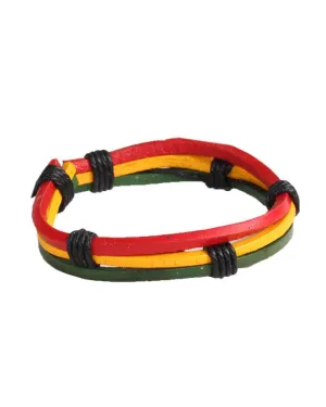 Gradient Style Ghana National Flag Hand Woven Bracelet