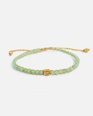 Green Apatite Bracelet | Gold