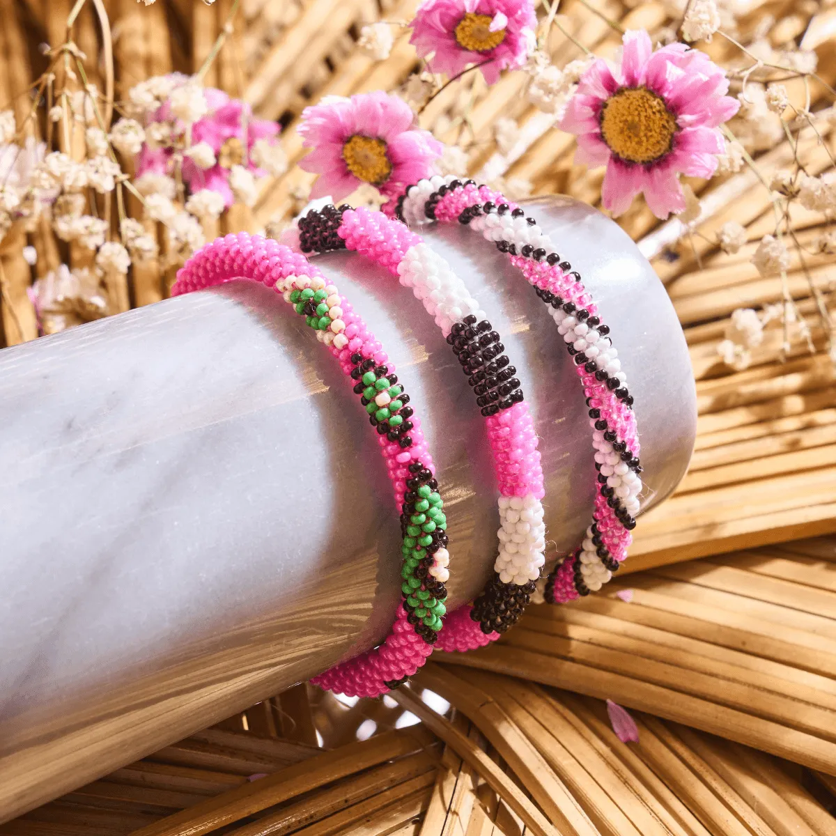 Gumdrop | Himalayan Glass Bead Bracelet