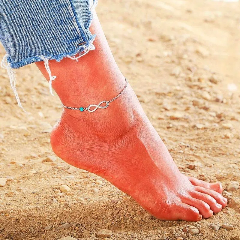 Handmade Luxury Poplar Summer Women's Fashion Cuban Link Anklets Jewelry Alloy Shell Gold Anklet For Womans Legs Brecelets