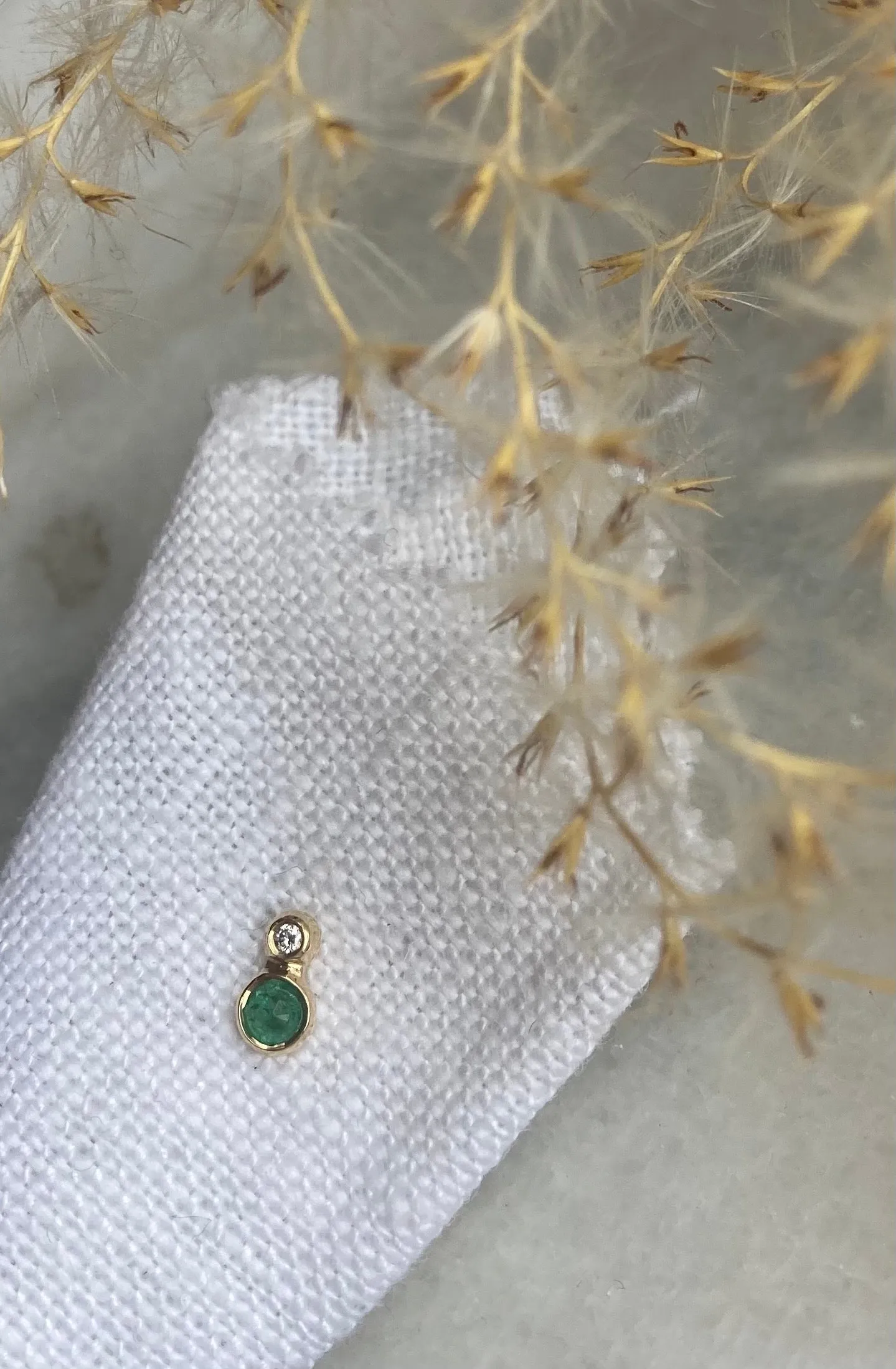 harriette stud- emerald