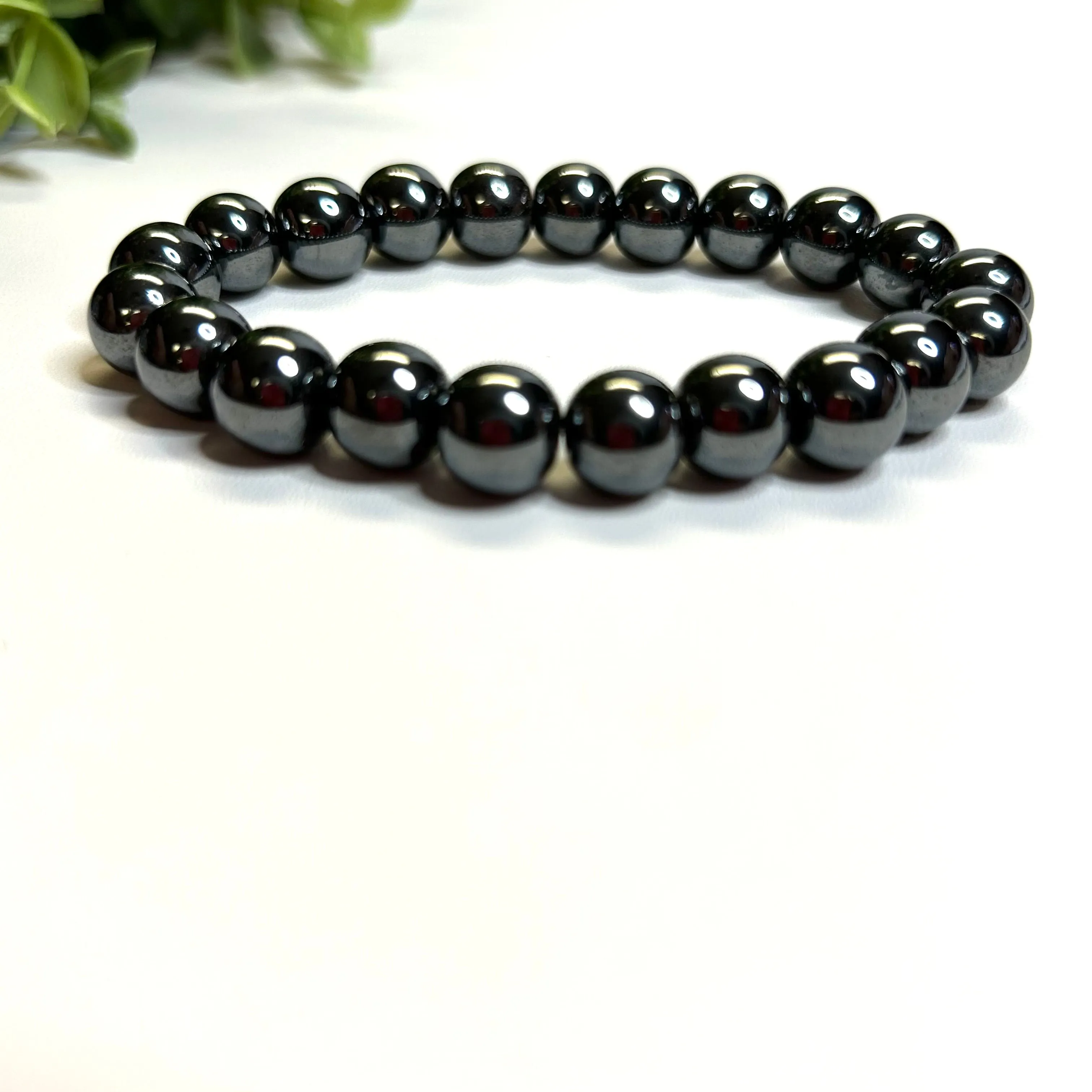 Hematite Bracelet- 10mm Gunmetal