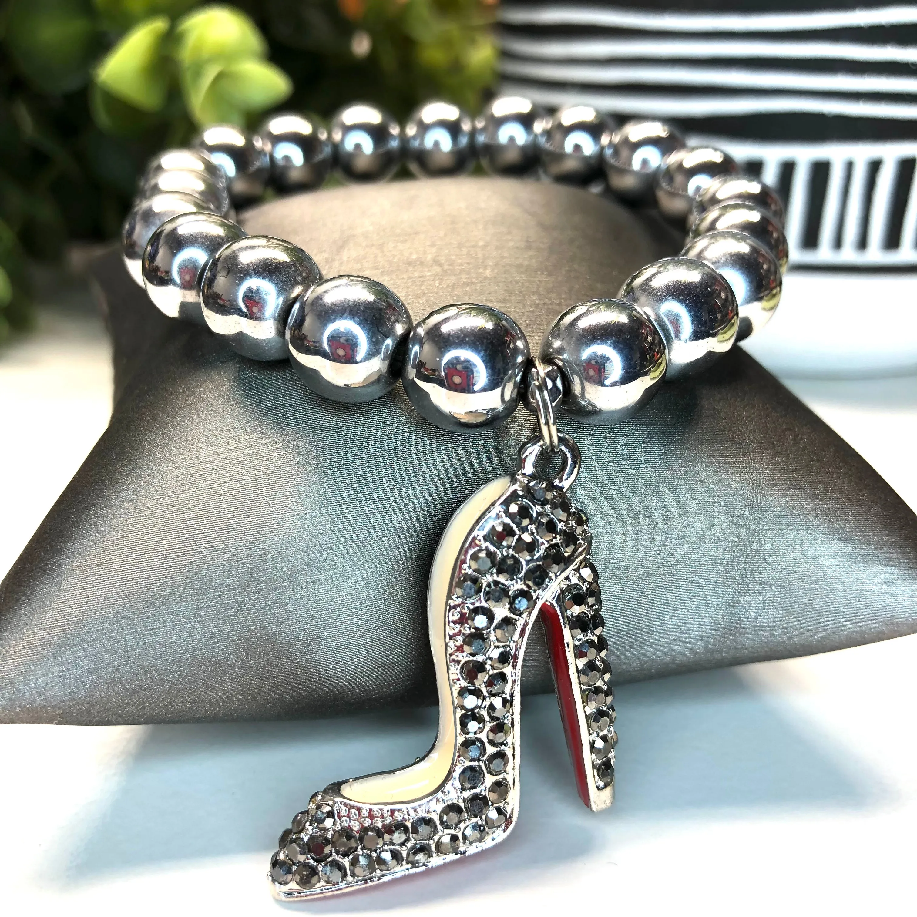 Hematite Bracelet- Silver Fox