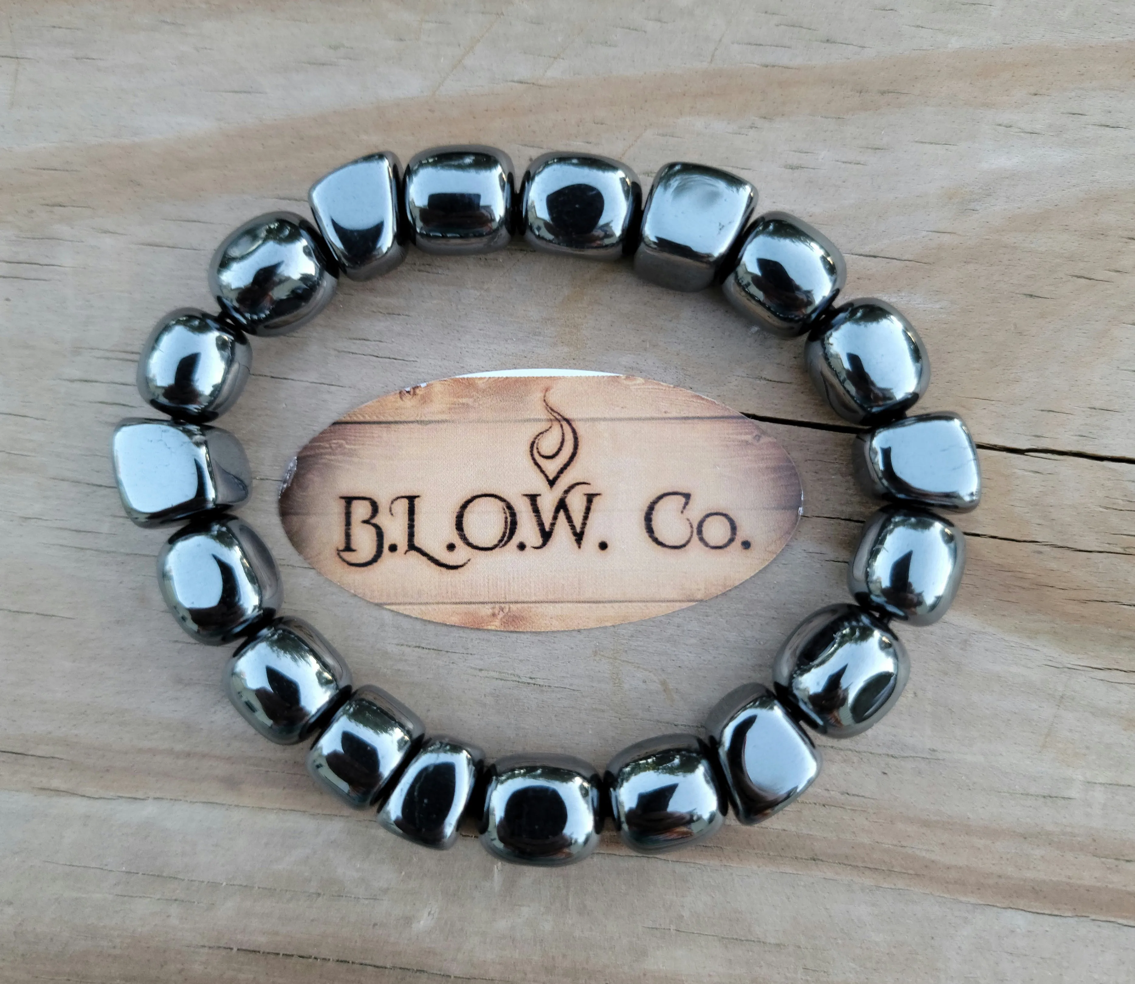 Hematite Tumbled Bracelet