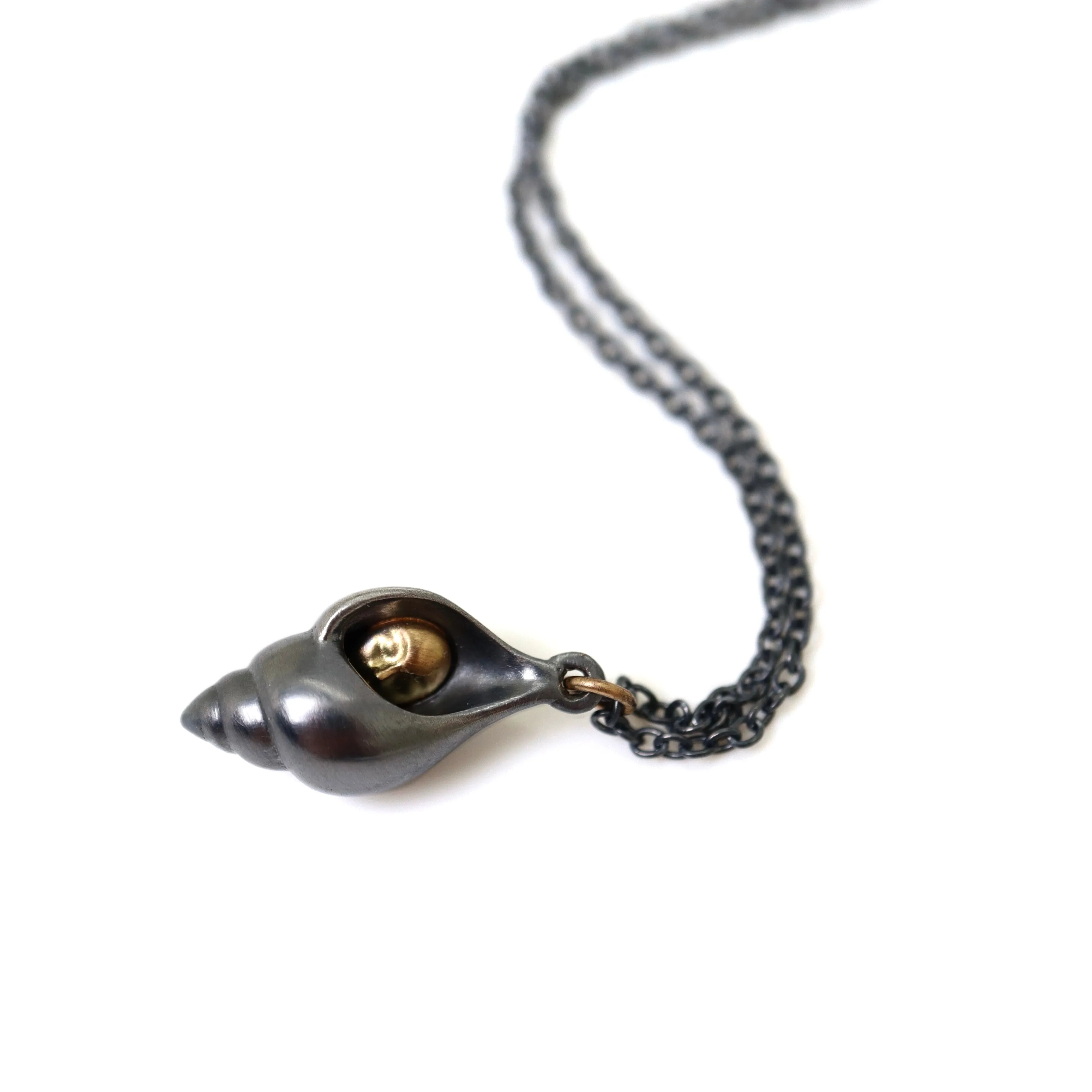 Hermit Crab Cameo Necklace