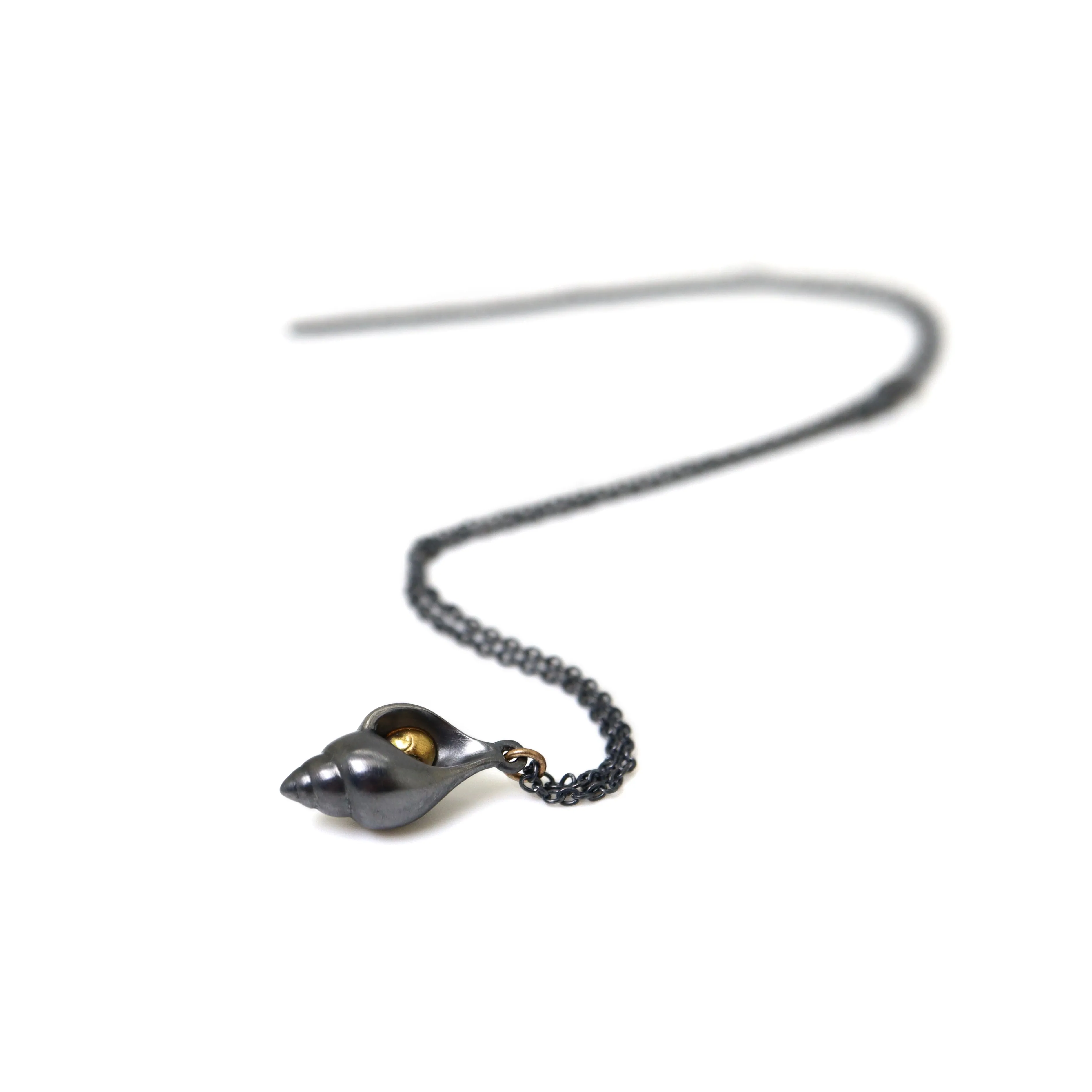 Hermit Crab Cameo Necklace