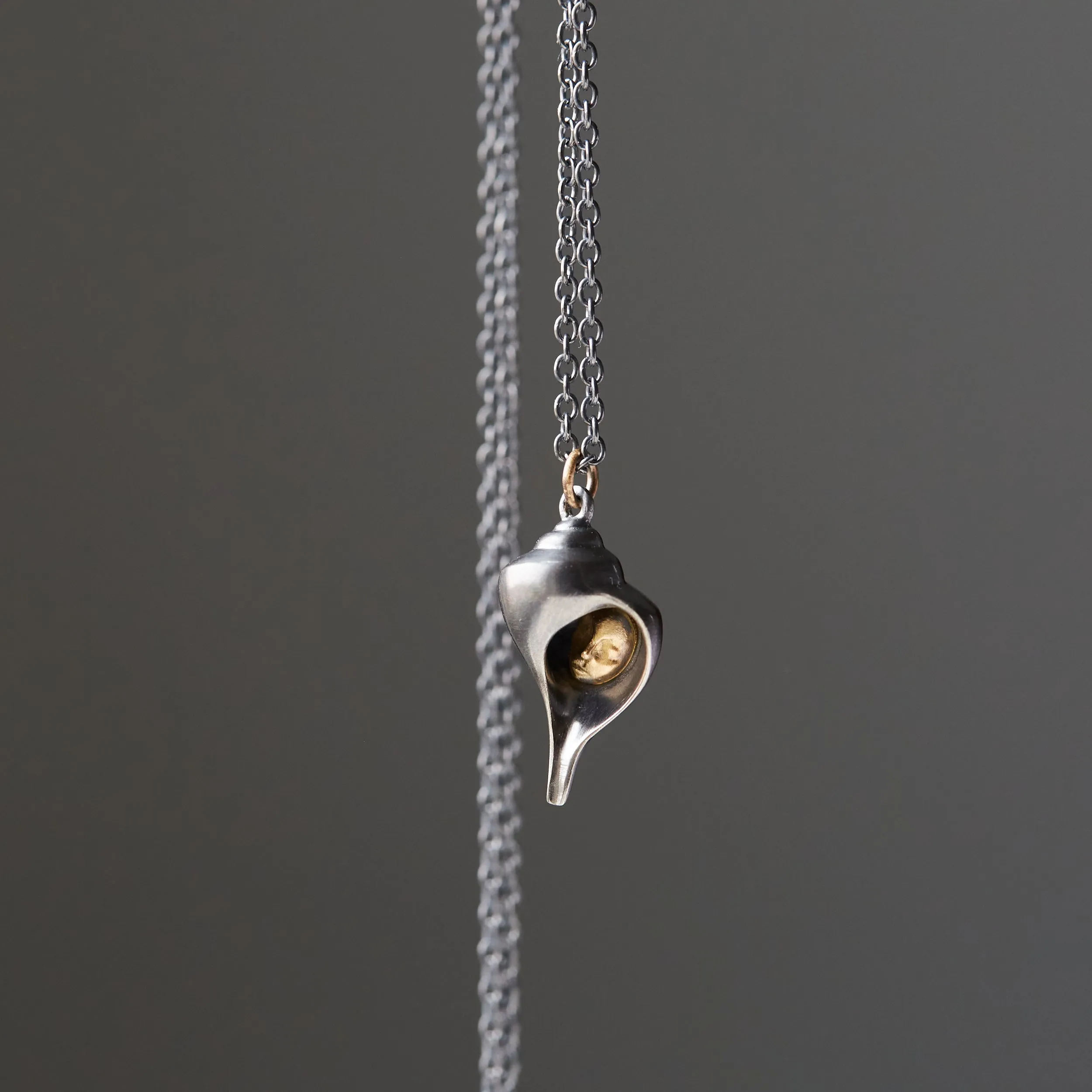 Hermit Crab Cameo Necklace