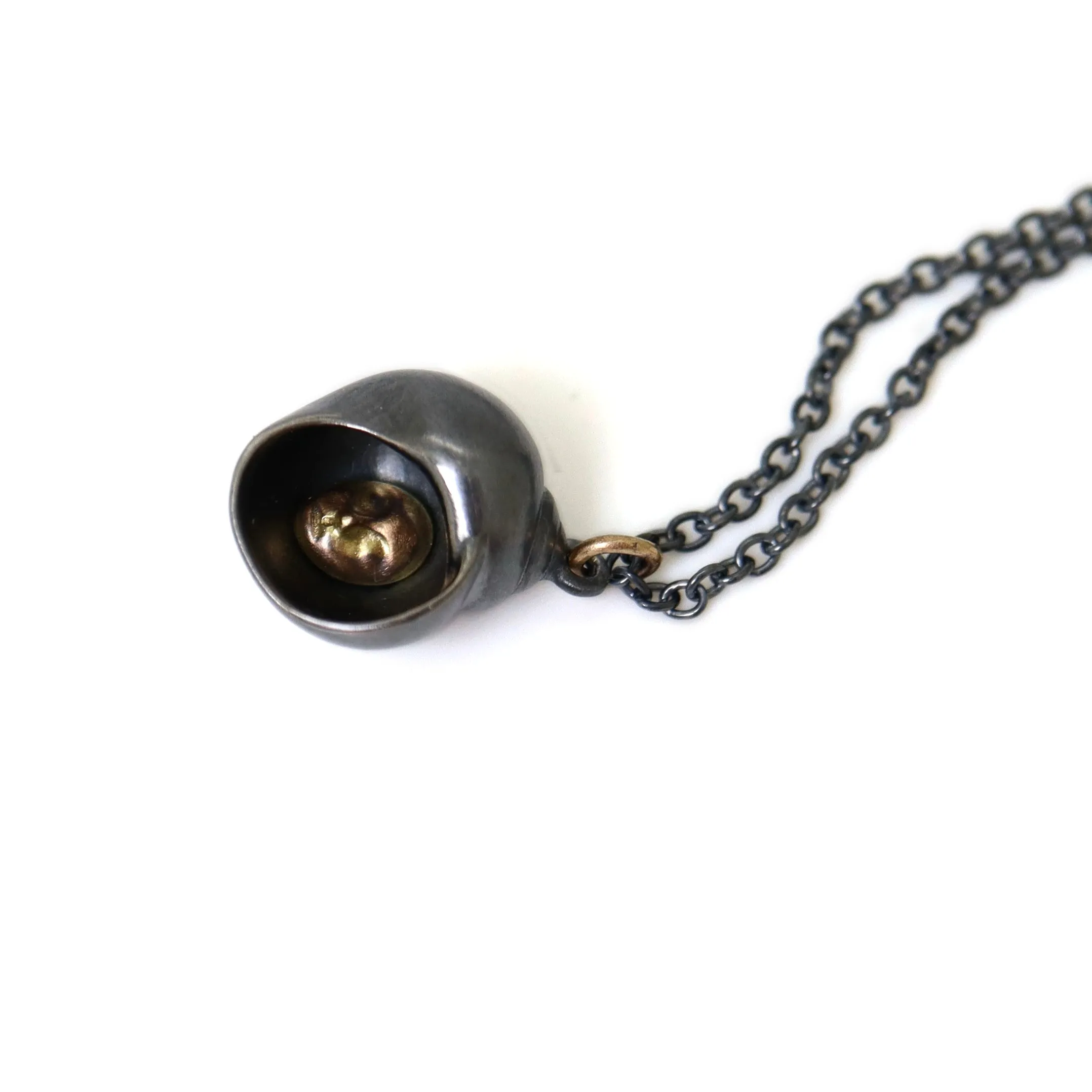 Hermit Crab Cameo Necklace