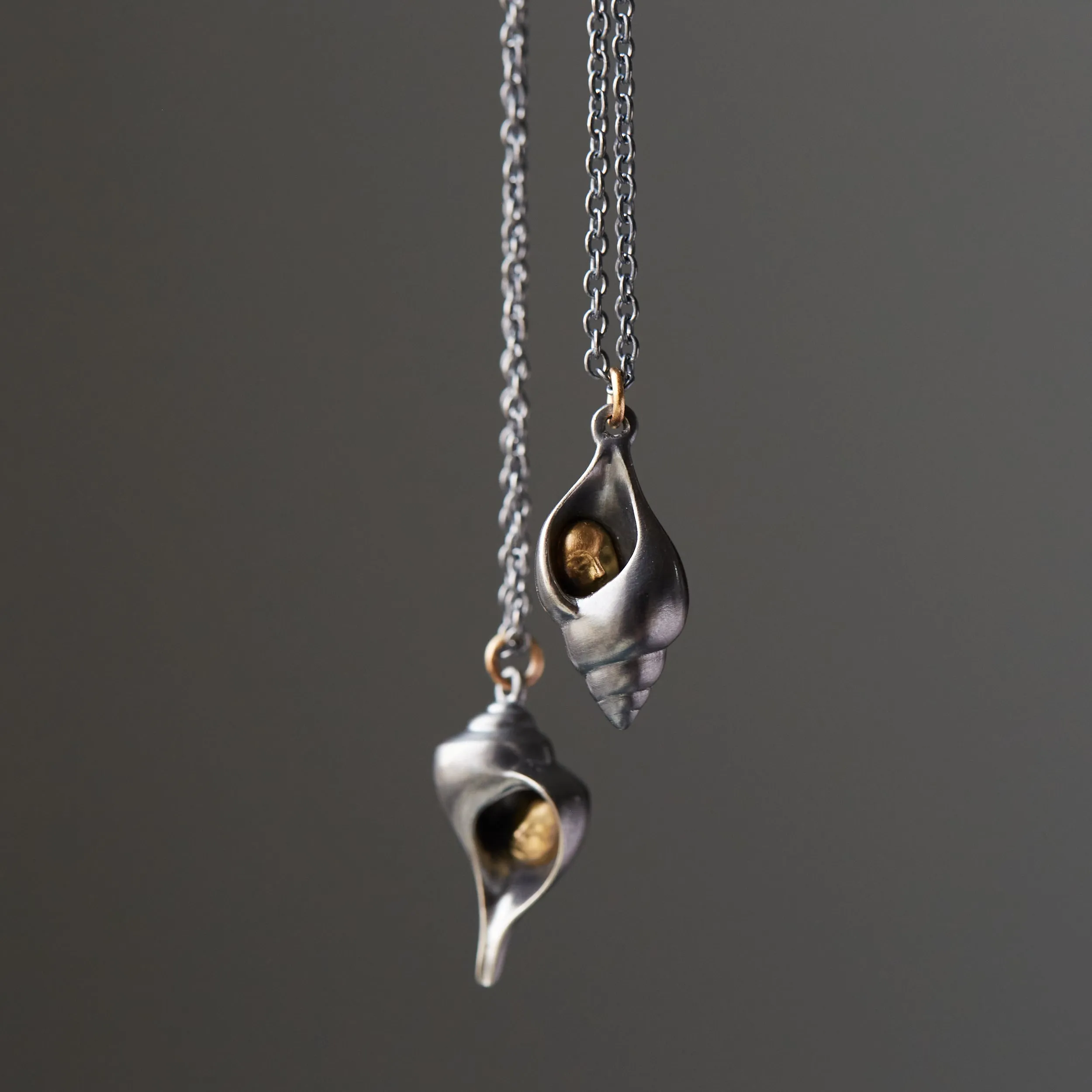 Hermit Crab Cameo Necklace
