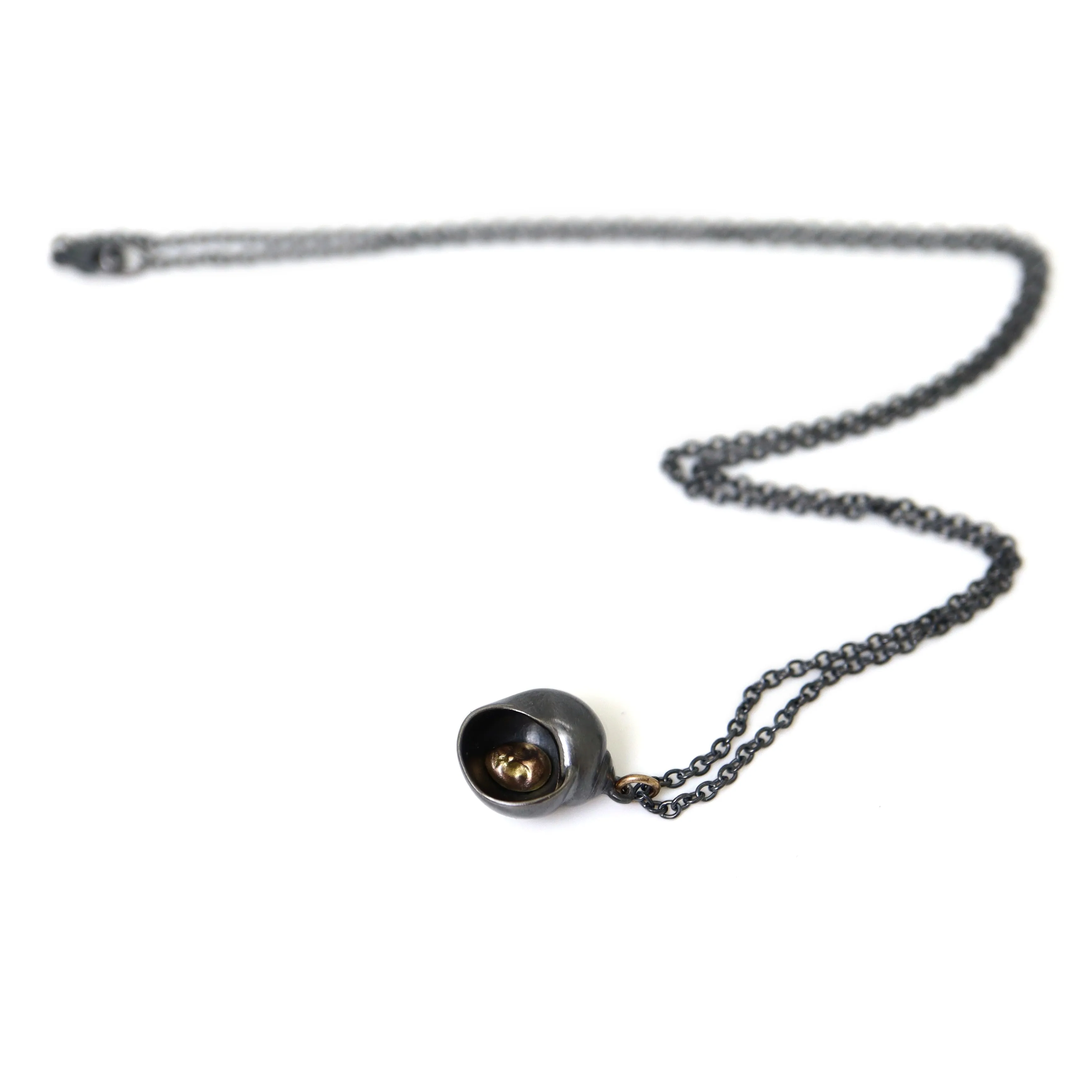 Hermit Crab Cameo Necklace