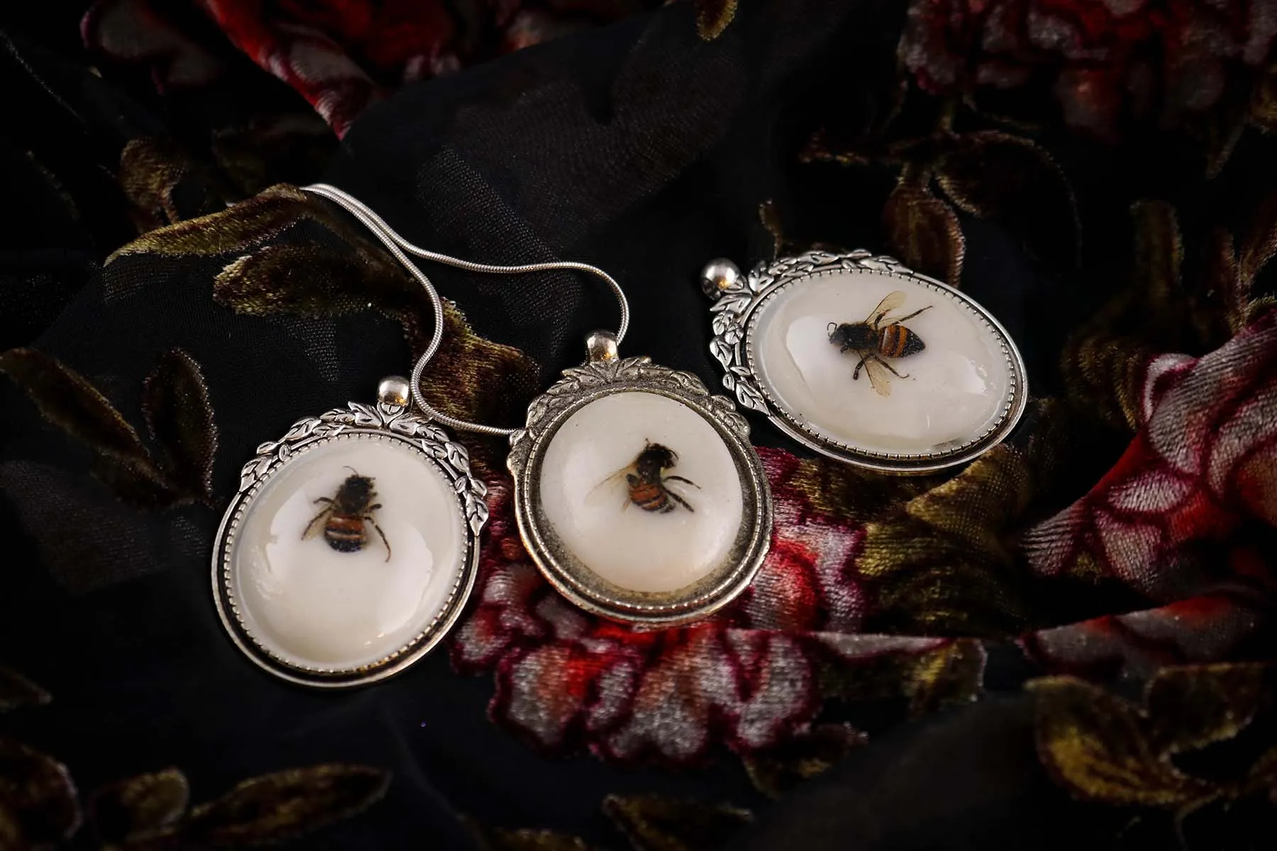 Honey Bee Cameo Necklace