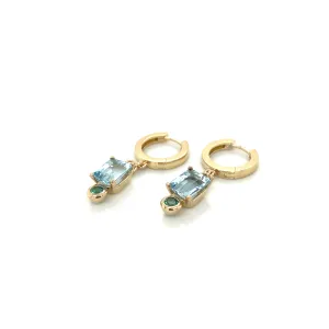Huggie Gemstone Dangles