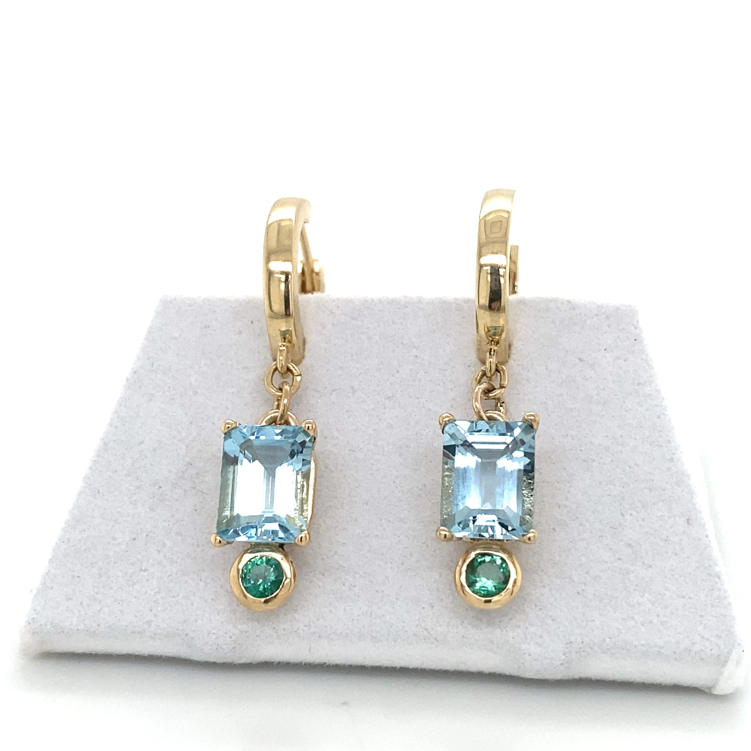 Huggie Gemstone Dangles