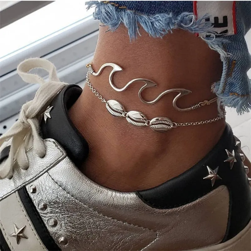 Huitan Bohemia Style Wax Rope Anklets for Women