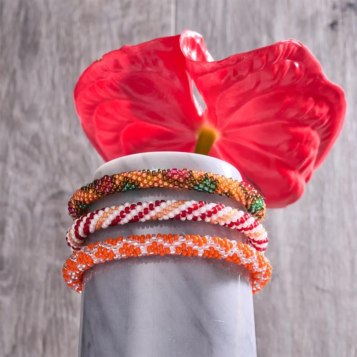 Inca Trails | Himalayan Glass Bead Bracelet