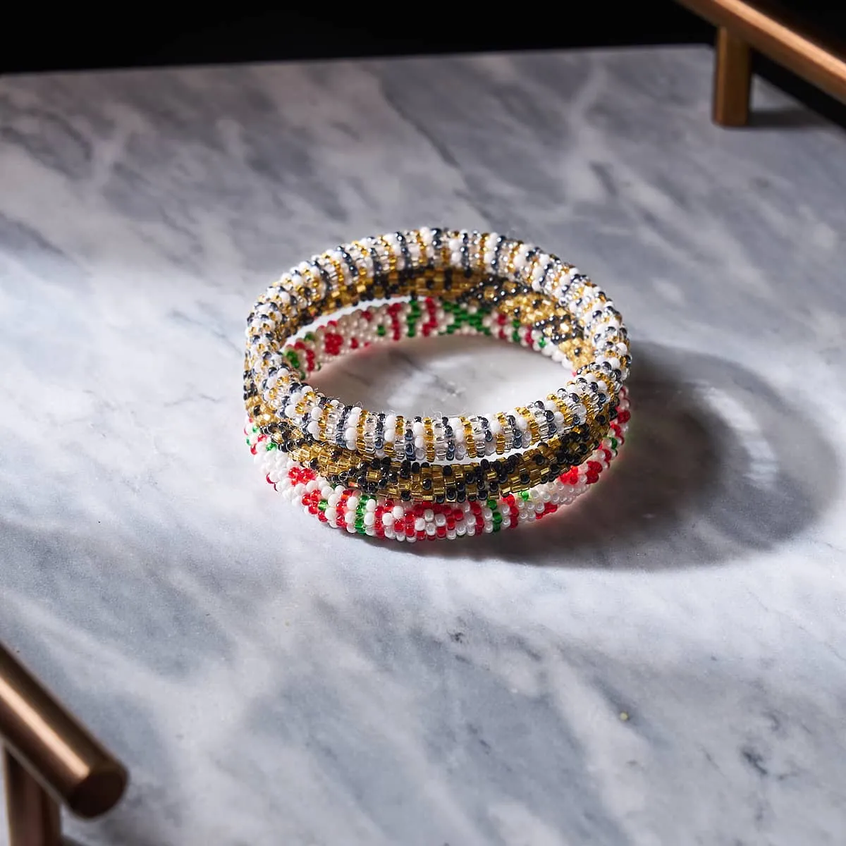 Island Vacay | Himalayan Glass Bead Bracelet
