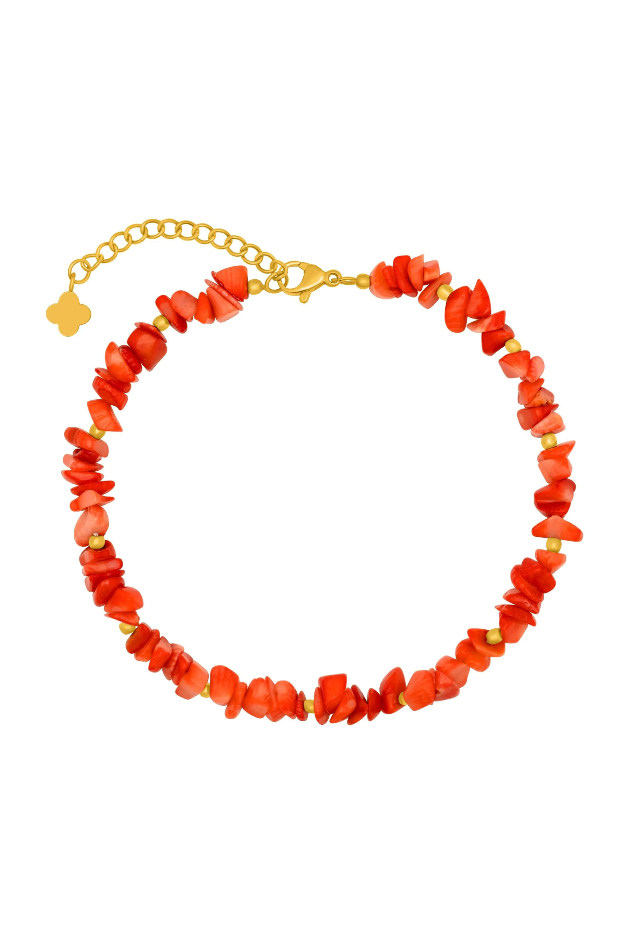 Jacqui's Coral Shell Anklet