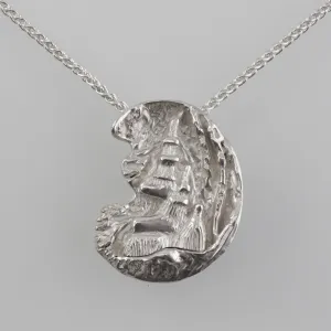 'JENOLAN-1' handcrafted sterling silver stalagmites stalactites pendant & brooch combination