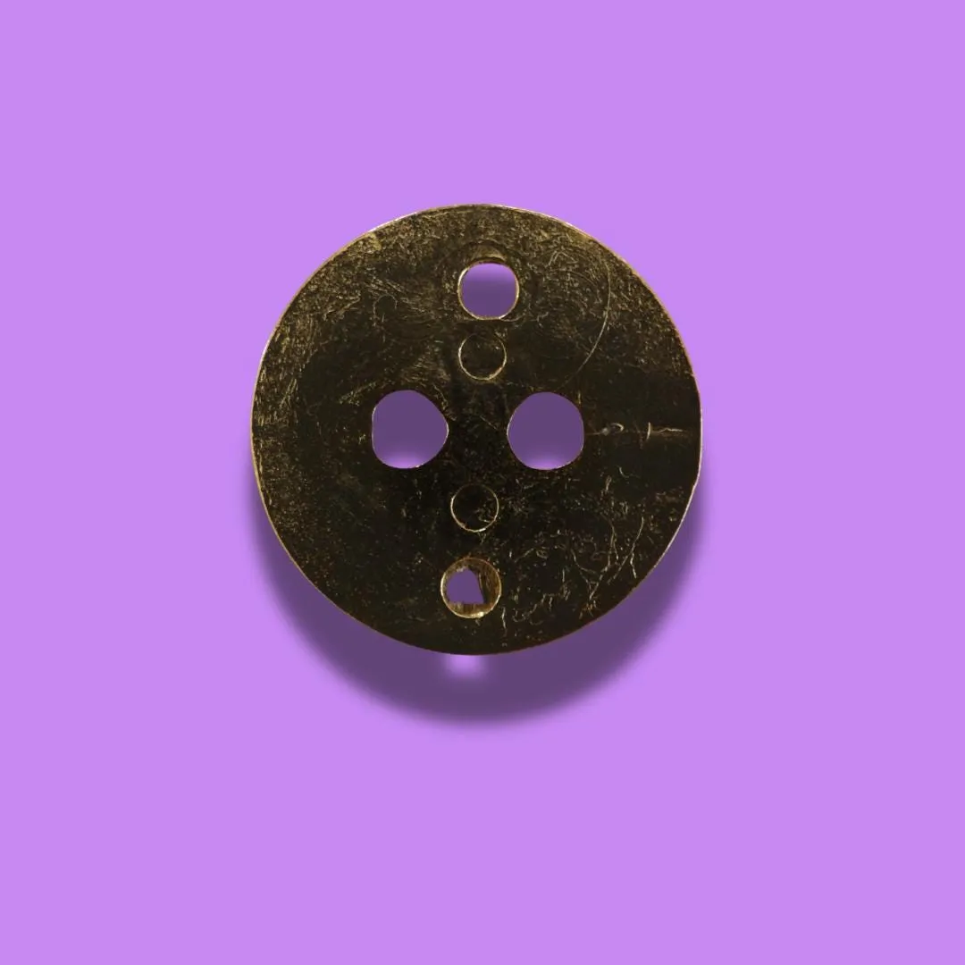 Jumbo Gold Button