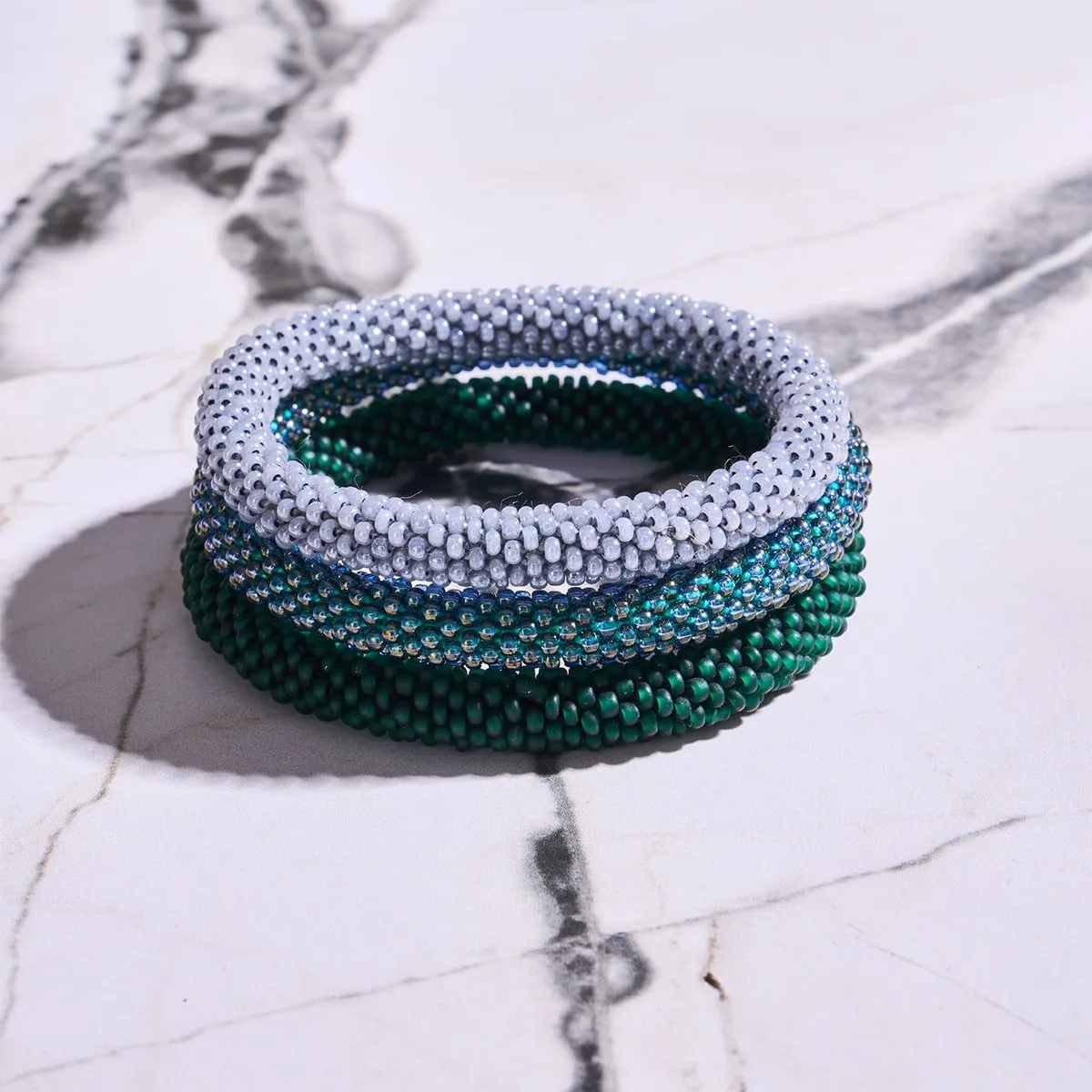 June Bud | Himalayan Glass Bead Bracelet
