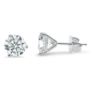 Lab-Grown Diamond Stud Earrings | 14k White, Yellow, or Rose Gold | 1/2, 1, or 1 1/2 Carat