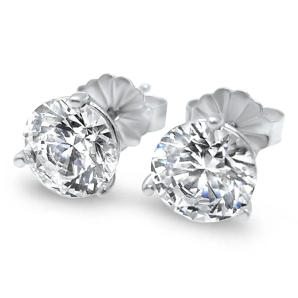 Lab-Grown Diamond Stud Earrings | 14k White, Yellow, or Rose Gold | 1/2, 1, or 1 1/2 Carat