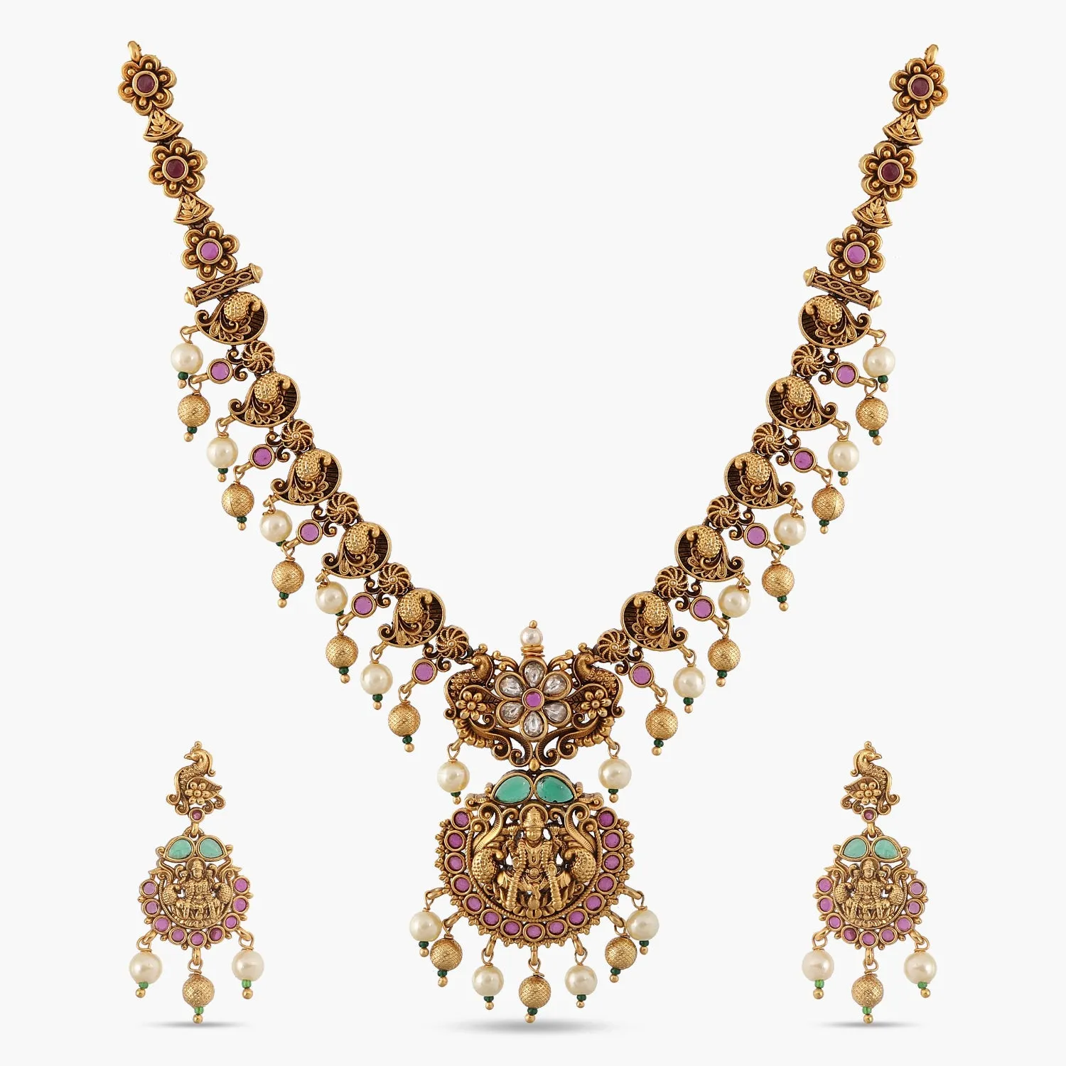 Lakshavi Antique Necklace Set
