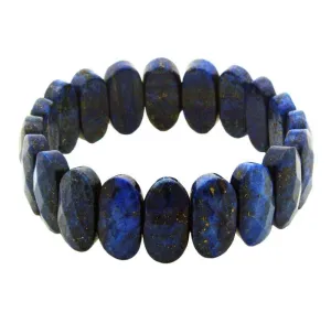 Lapis Lazuli Bracelet Premium wide cut