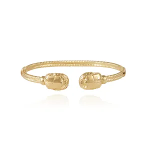 LARGE DUALITY SCARAMOUCHE BRACELET | GOLD