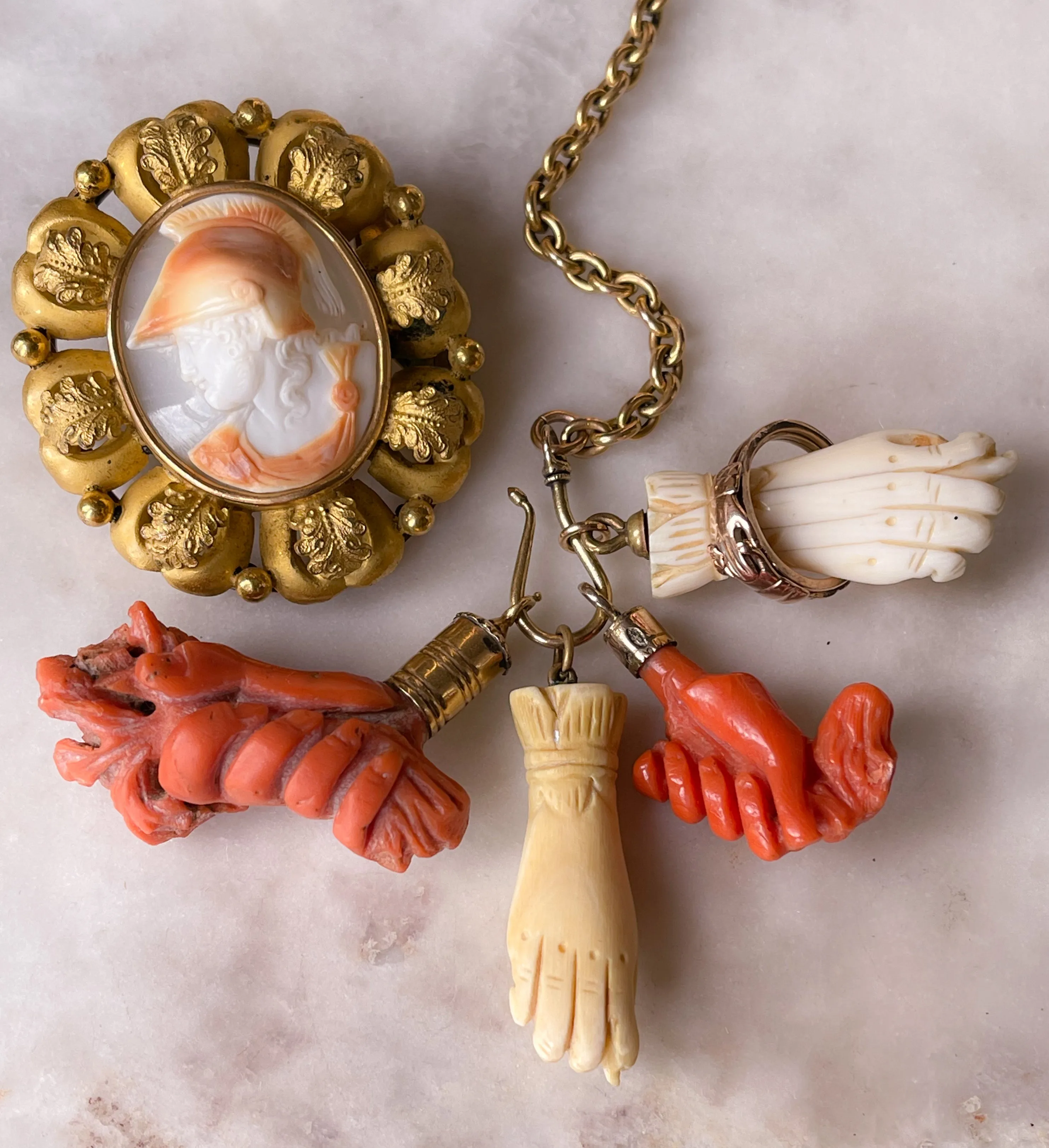 Large Scale Victorian Achilles Cameo