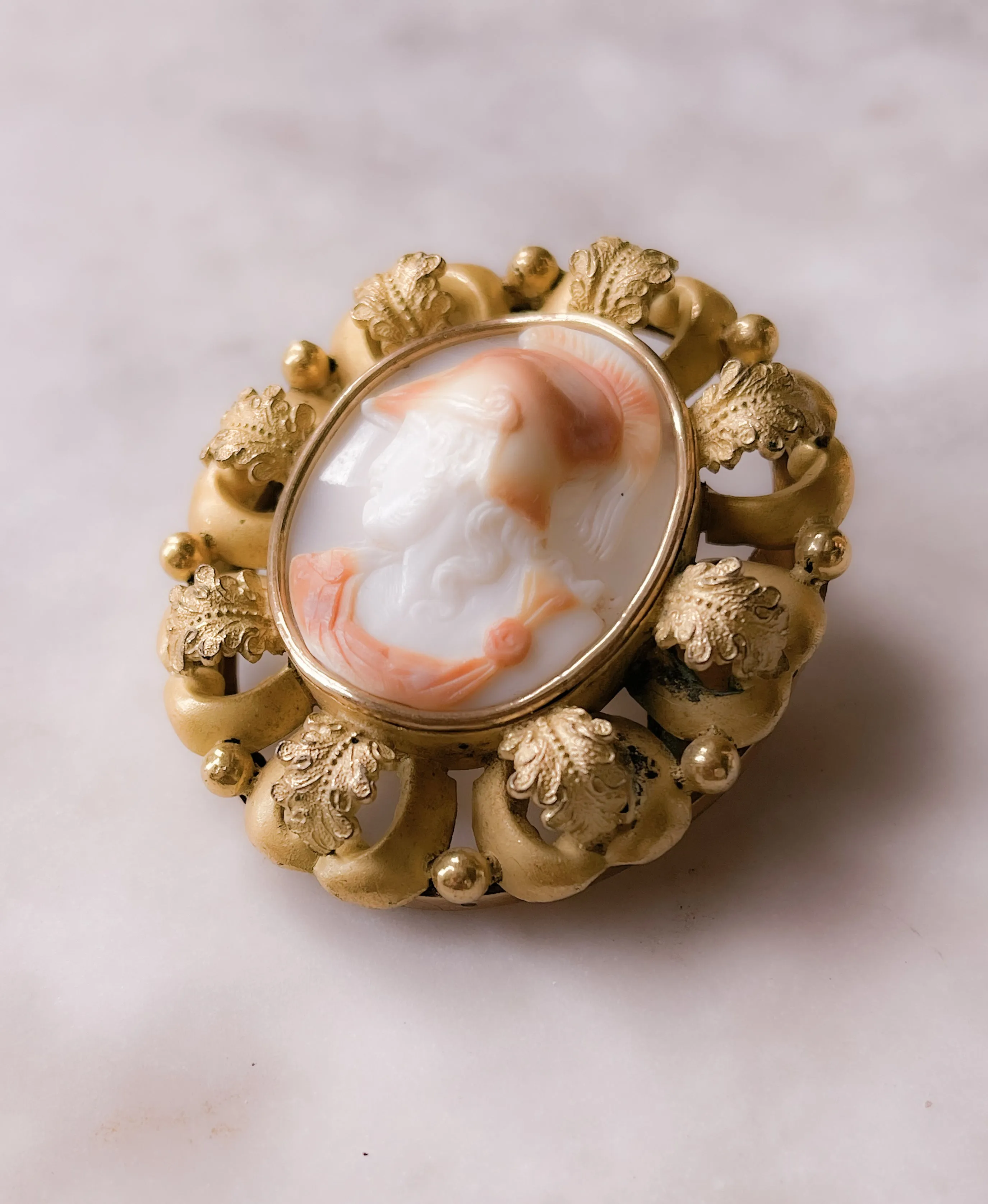 Large Scale Victorian Achilles Cameo