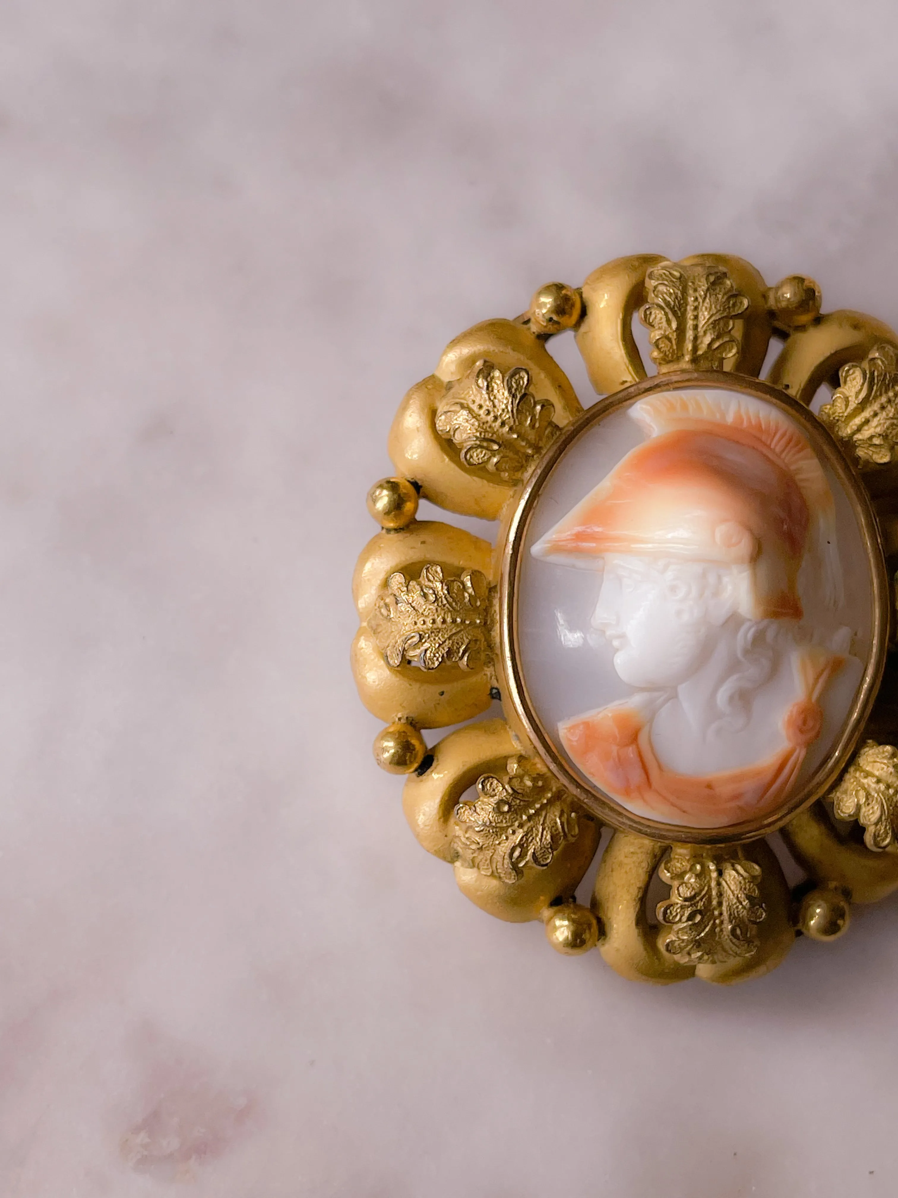 Large Scale Victorian Achilles Cameo