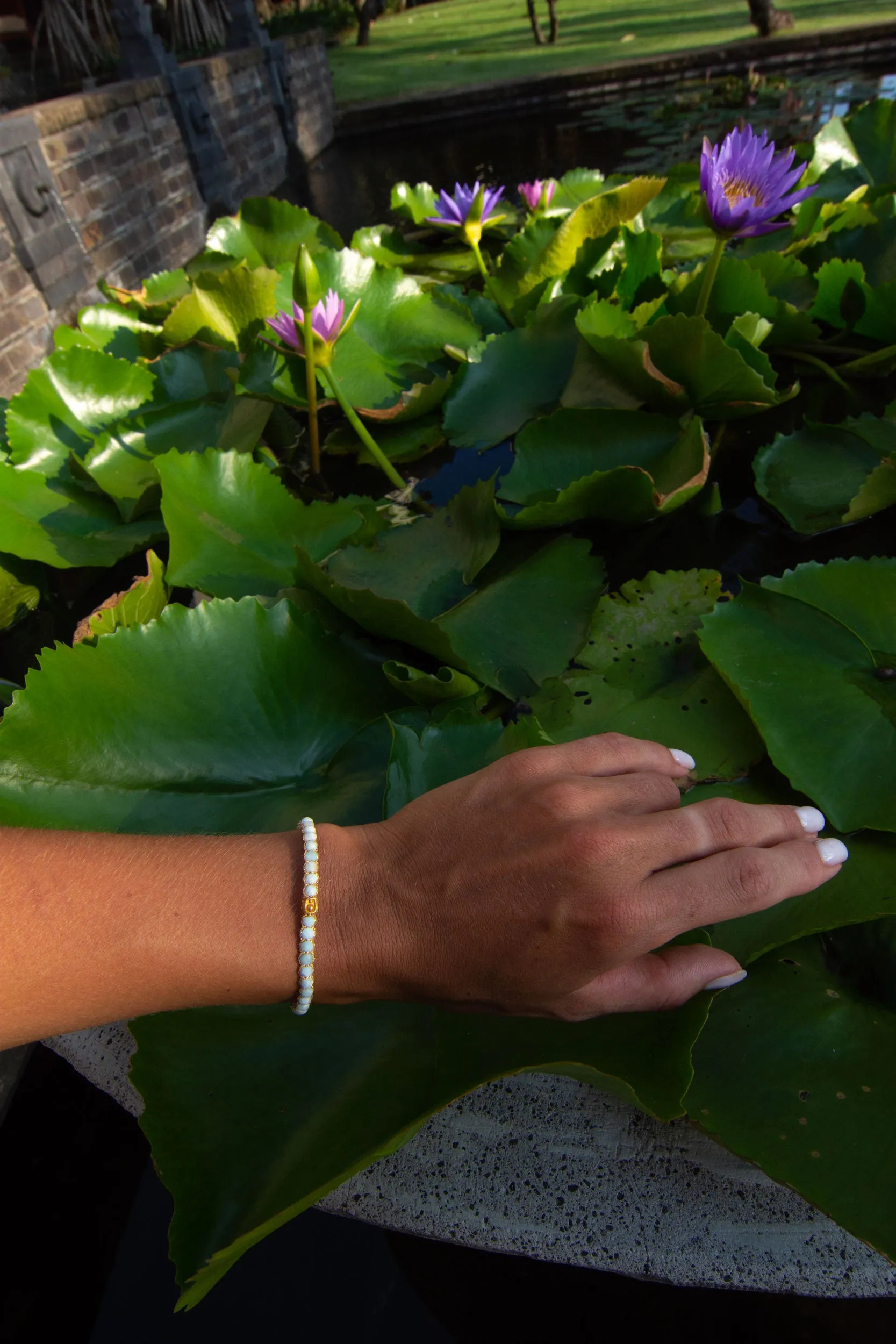 Larimar Bracelet | Gold