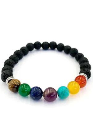 Lava Bead Chakra Bracelets