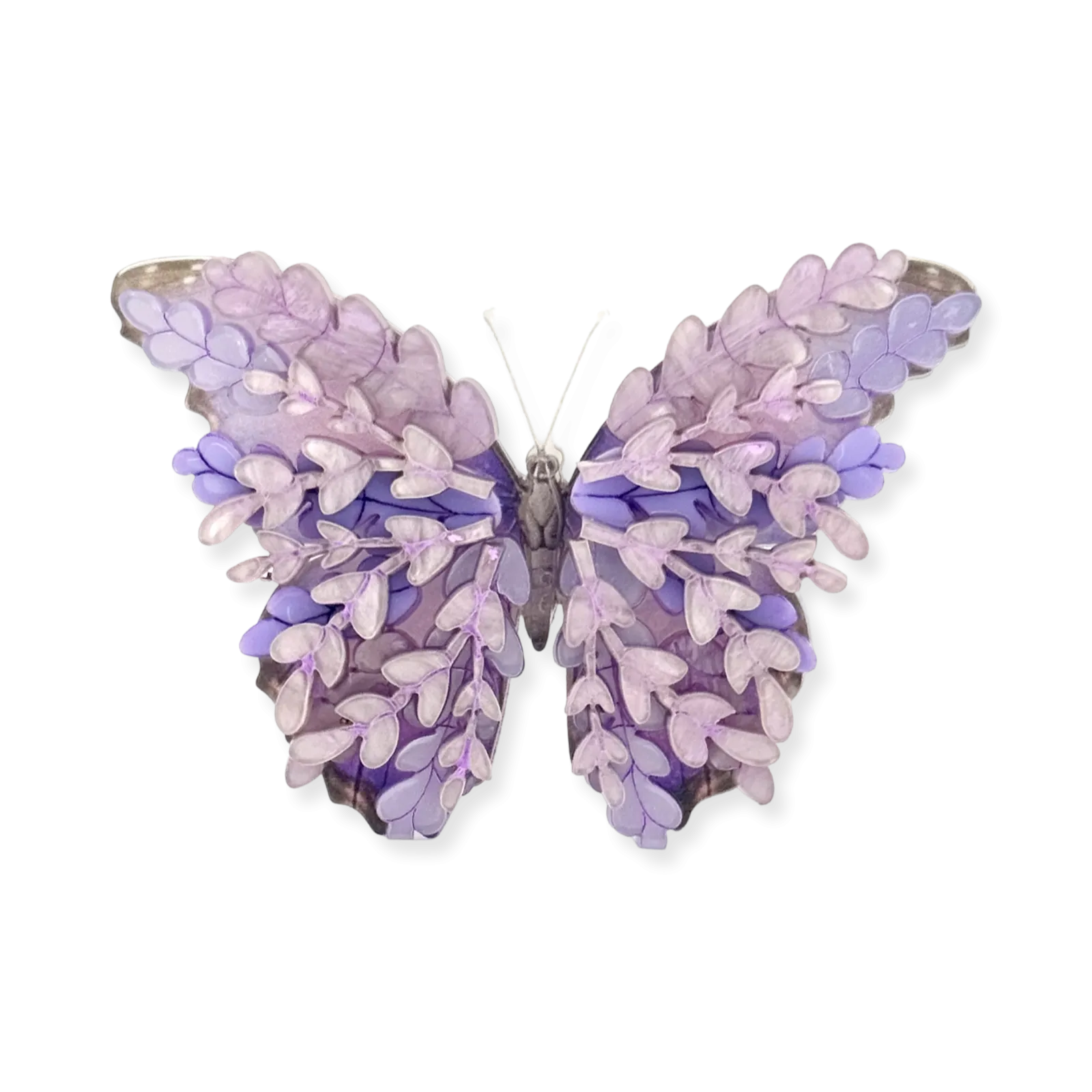 Lavender the butterfly - Brooch - Set of 2