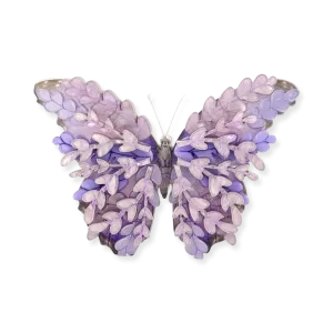 Lavender the butterfly - Brooch - Set of 2